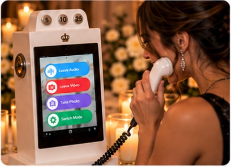 Guest leaving a message using the classic phone upgrade