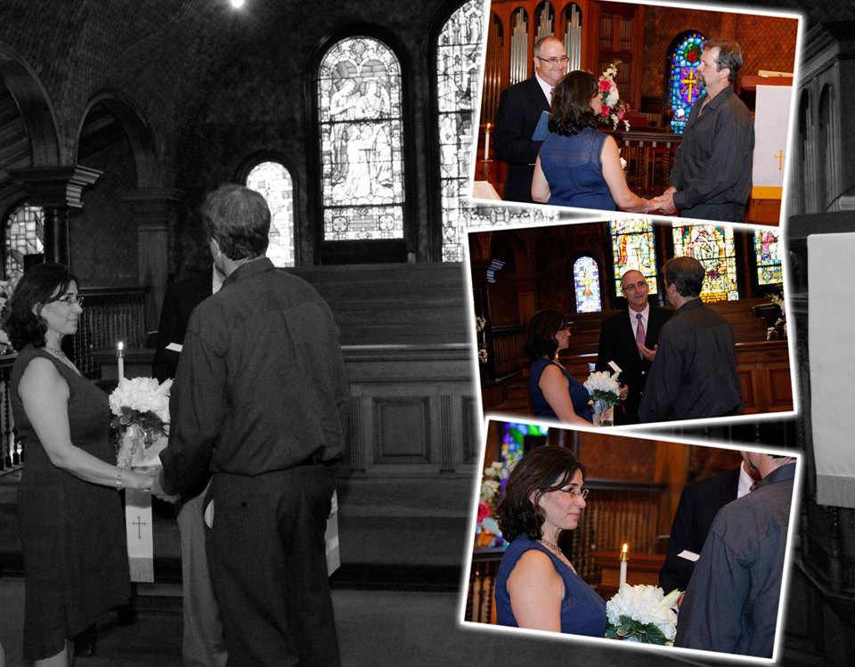 Wedding ceremony and portraits from a celebration
