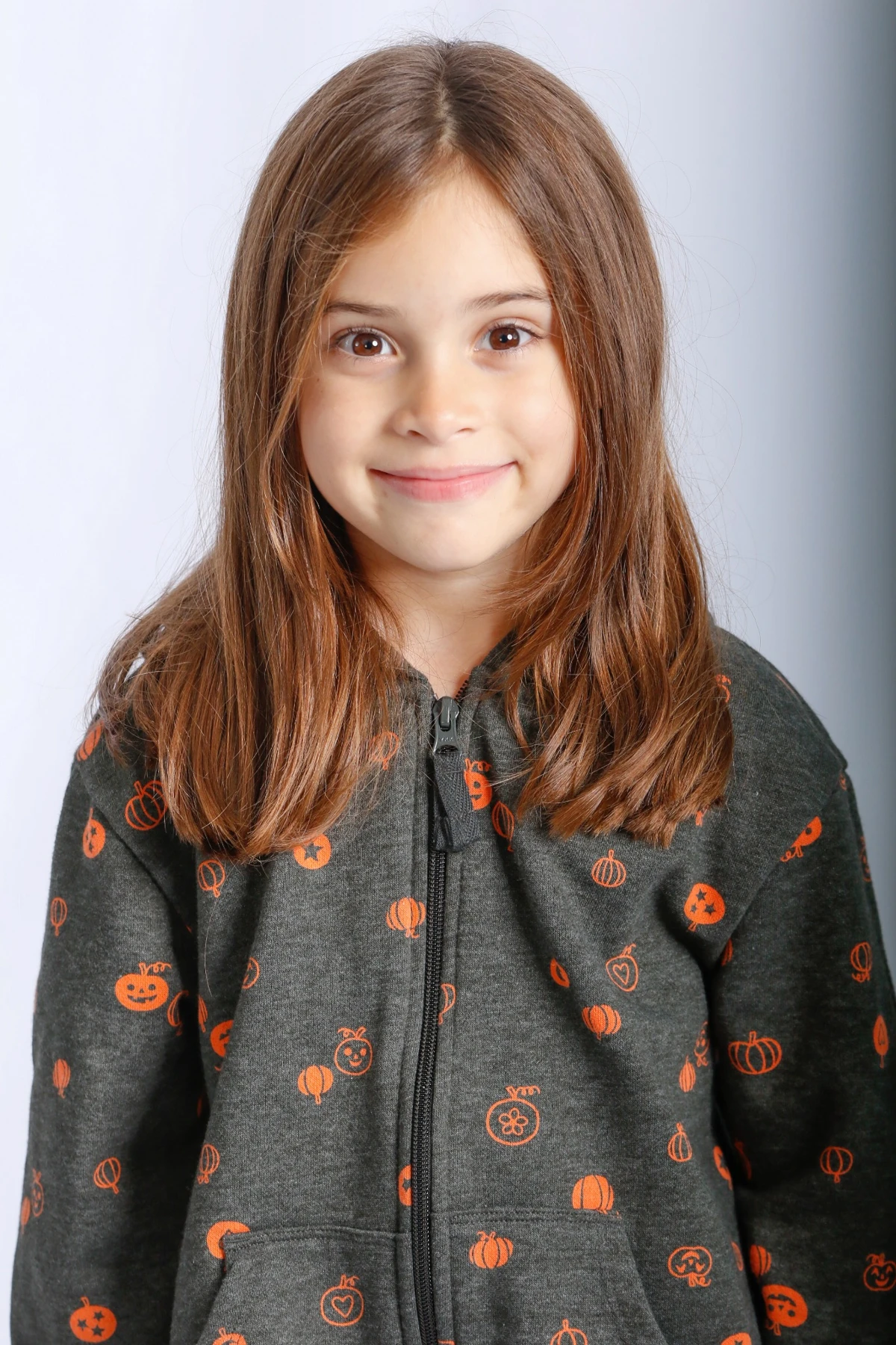 Child smiling during a studio session