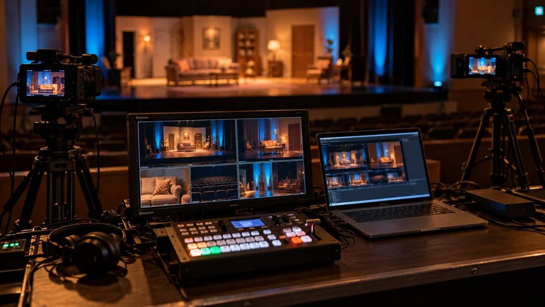 Multi-camera performance livestream setup
