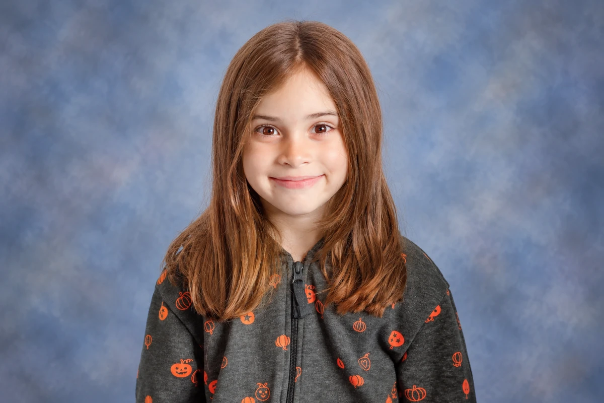 School portrait photography setup