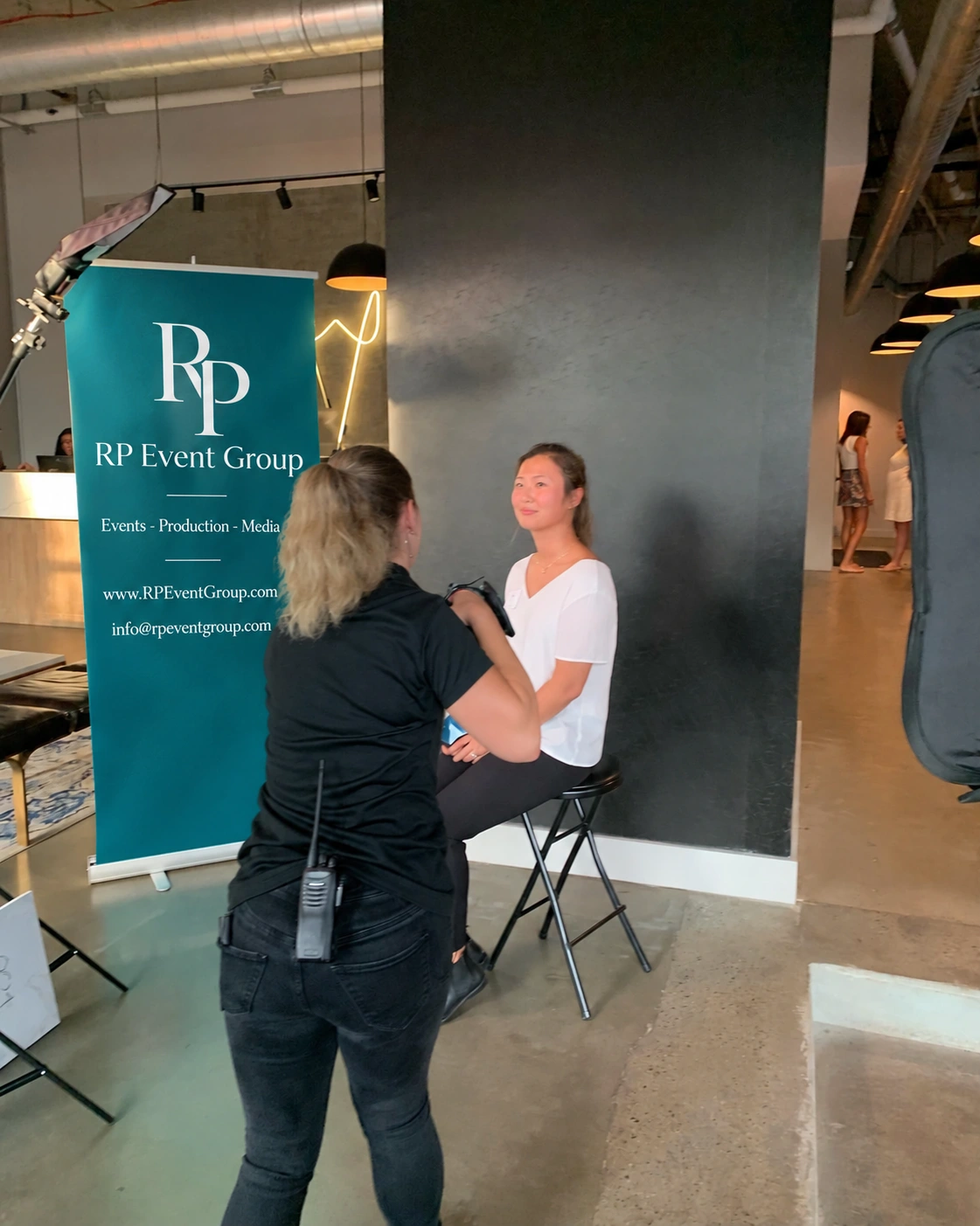 Professional headshot photography session